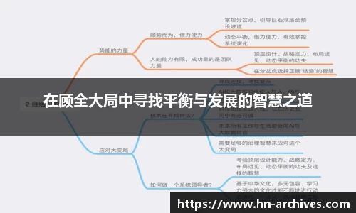 在顾全大局中寻找平衡与发展的智慧之道